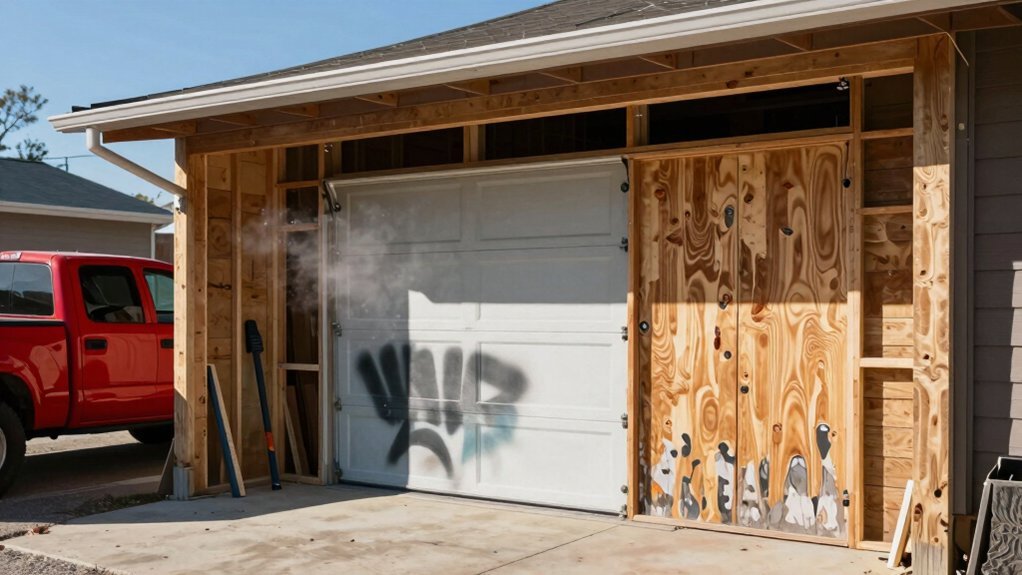 builders avoid painting garages
