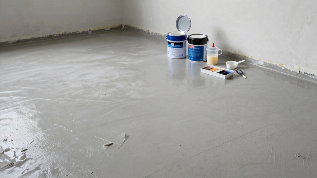 epoxy application and curing