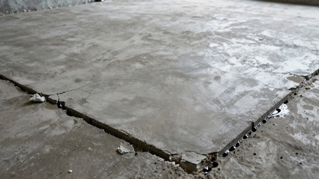 garage floor damage inspection