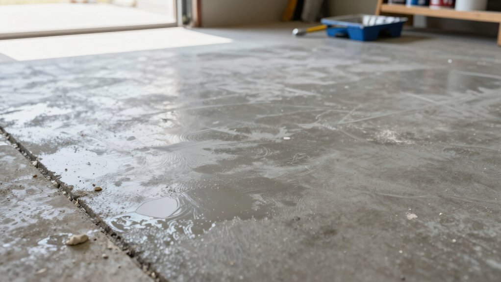 seal garage floor before painting