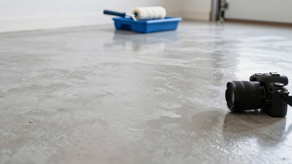 seal garage floor before painting