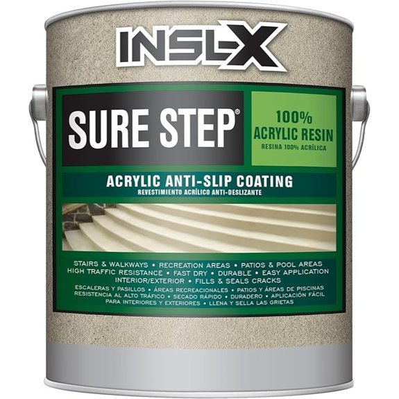 INSL-X Sure Step Acrylic Anti-Slip Paint Knight Gray 1 Gallon (Pack of 1)